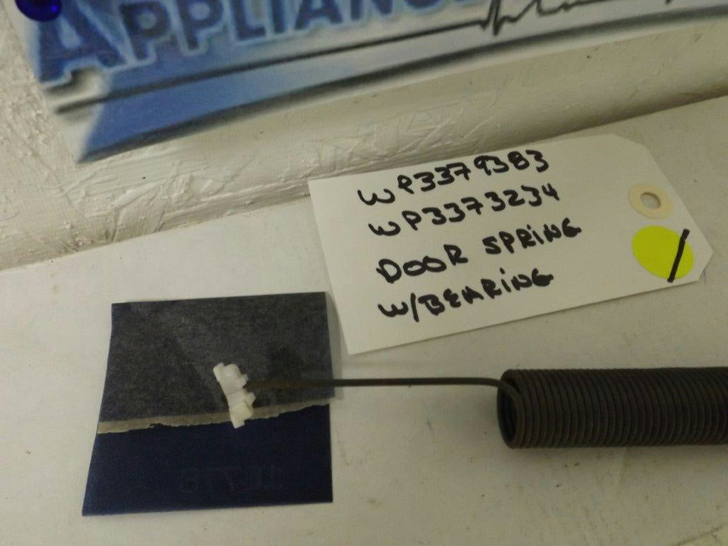 KENMORE WHIRLPOOL DISHWASHER WP3379383 WP3373234 DOOR SPRING W/BEARING USED KENMORE WHIRLPOOL DISHWASHER WP3379383 WP3373234 DOOR SPRING W/BEARING USED